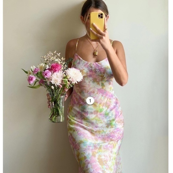 Anthropologie multi color dyed midi dress - Picture 3 of 14